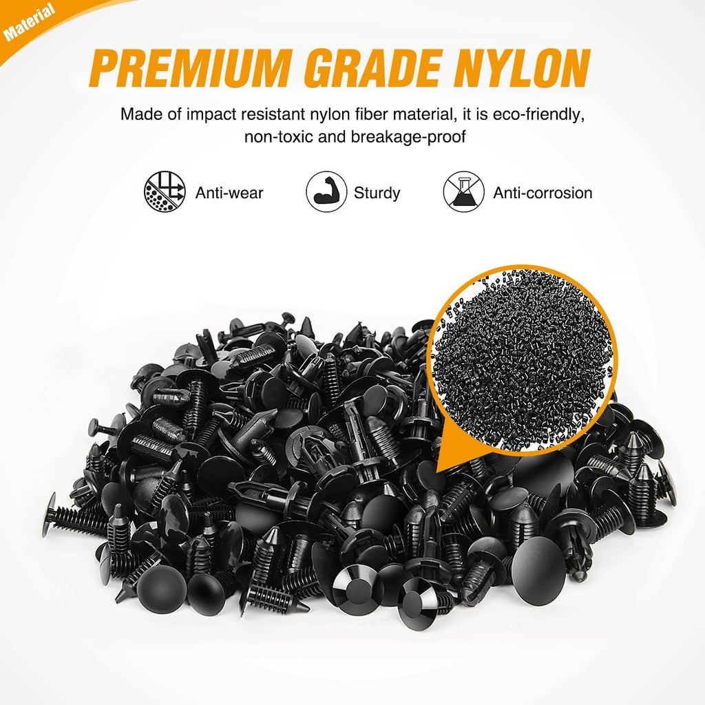 240 pcs bumper retainer clip kit for car body fasteners and trim panel clips