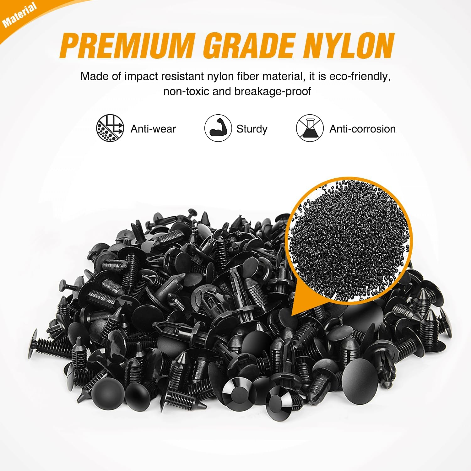 240 pcs bumper retainer clip kit for car body fasteners and trim panel clips