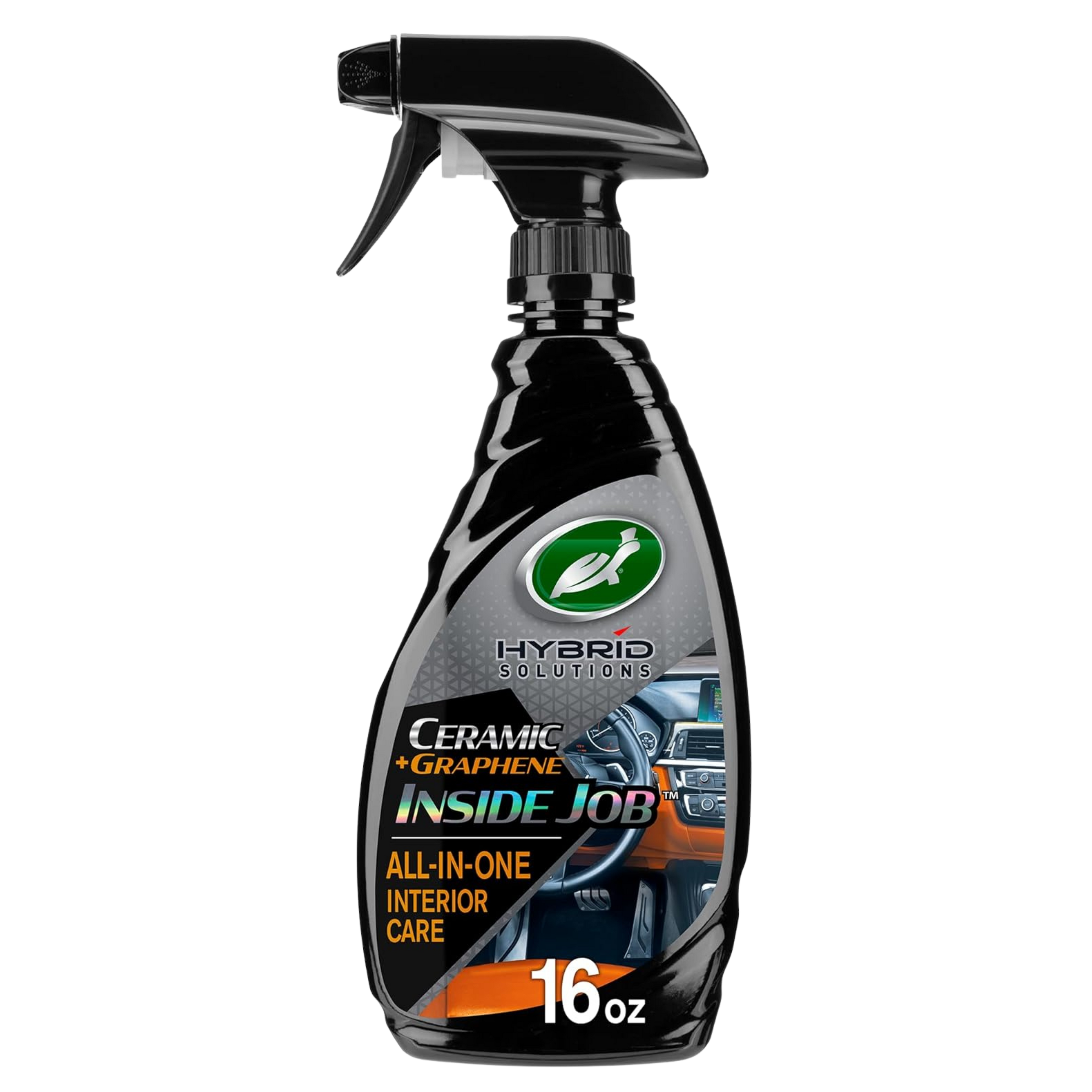 Spray bottle labeled 'Hybrid Solutions' on a white background