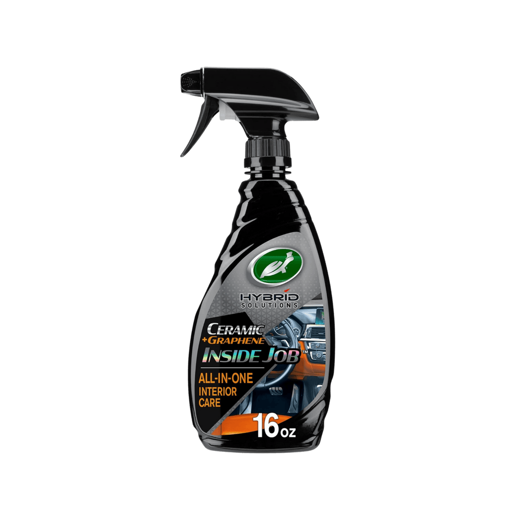 Spray bottle labeled 'Ceramic Graphene Inside Job' on a transparent background