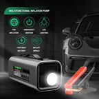 Portable Car Battery Jump Starter -  Tire Inflator